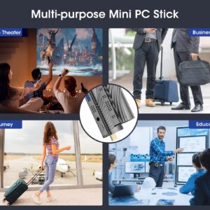 KAMRUI Mini PC Stick Windows 11 Pro, 8GB DDR4 128GB eMMC J4125 Intel Celeron (Up to 2.7GHz) Computer Stick Support 4K HDMI, 2.4G/5G WiFi BT4.2, USB3.0 Pocket Computer for Office Business Trip