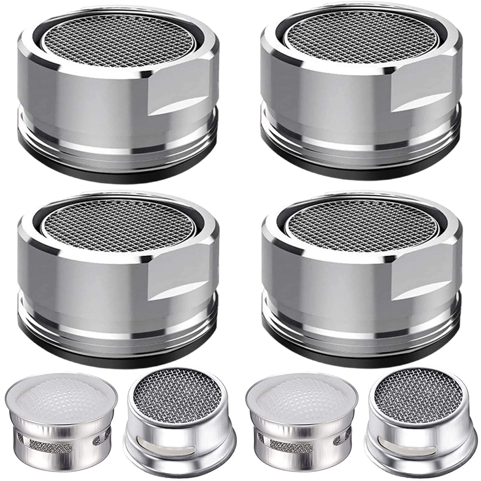 4Pcs Faucet Aerator 4 Pack Kitchen Sink Aerator Replacement Parts With Brass Housing 15/16 Inch Male Thread Aeratorwith gasket for kitchen and bathroom