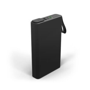 mophie powerstation pro ac (2023)-27,000 mah external battery compatbile with macbook&ipad portable pd battery with 100w of ac&60w usb-c fast charge integrated carry strap-usb-c cable included, black