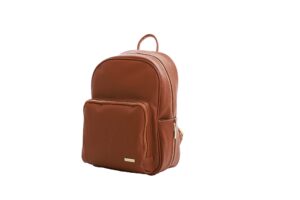 love, johnny vegan leather diaper bag and backpack for men and women (sierra brown)