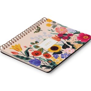 RIFLE PAPER CO. 2024 Blossom 12-Month Top Spiral Planner - Monthly and Weekly Dated Planner, Sturdy Double Spiral Top, Space for Monthly Notes and Weekly To Do List