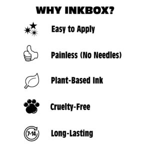 Inkbox Temporary Tattoos, Extra-Large Semi-Permanent Tattoo, One Premium Easy, Long Lasting, Water-Resistant Temp Tattoo with For Now Ink - Lasts 1-2 Weeks, Flower Tattoo 5.5x9 in, Moody Bloom