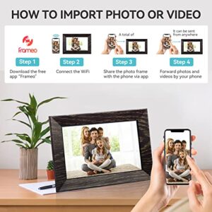 Digital Picture Frame 8 Inch Digital Photo Frame WiFi, 1280x800 IPS HD Touch Screen Smart Frame, 32GB Storage, Auto-Rotate, Wall Mountable, Share Photos/Videos Instantly via Frameo App from Anywhere