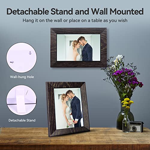 Digital Picture Frame 8 Inch Digital Photo Frame WiFi, 1280x800 IPS HD Touch Screen Smart Frame, 32GB Storage, Auto-Rotate, Wall Mountable, Share Photos/Videos Instantly via Frameo App from Anywhere