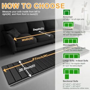 LAVEVE Heavy Duty Couch Cushion Support for Sagging Seat 20.5''x81'', Thicken Solid Wood Sofa Under Cushions Boards,Perfectly Fix and Protect Seat, Extend Sofa Life