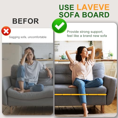 LAVEVE Heavy Duty Couch Cushion Support for Sagging Seat 20.5''x81'', Thicken Solid Wood Sofa Under Cushions Boards,Perfectly Fix and Protect Seat, Extend Sofa Life