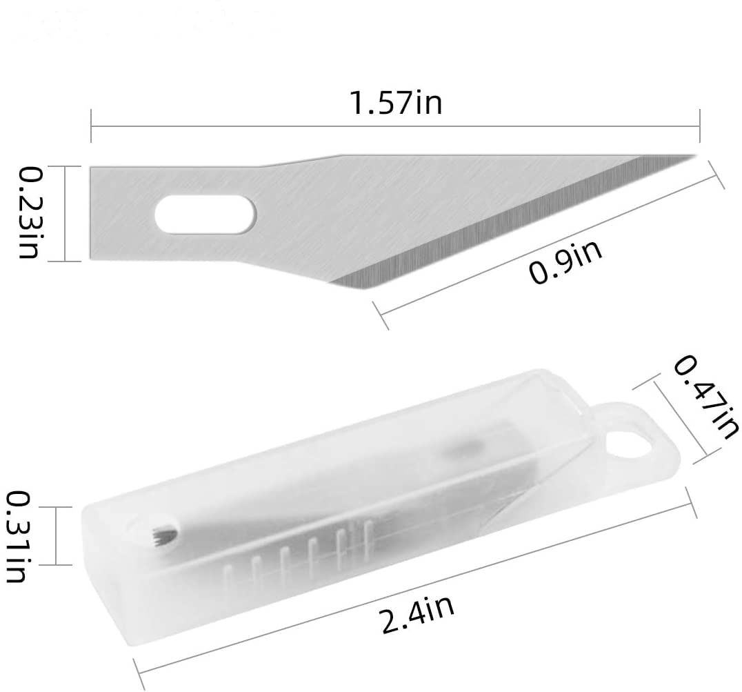 Fengirl precision carving craft hobby knife suit 1 exacto knife 11 stainless steel exacto blades one 15cm steel ruler A5 PVC cutting board 1 art knife 10 blades