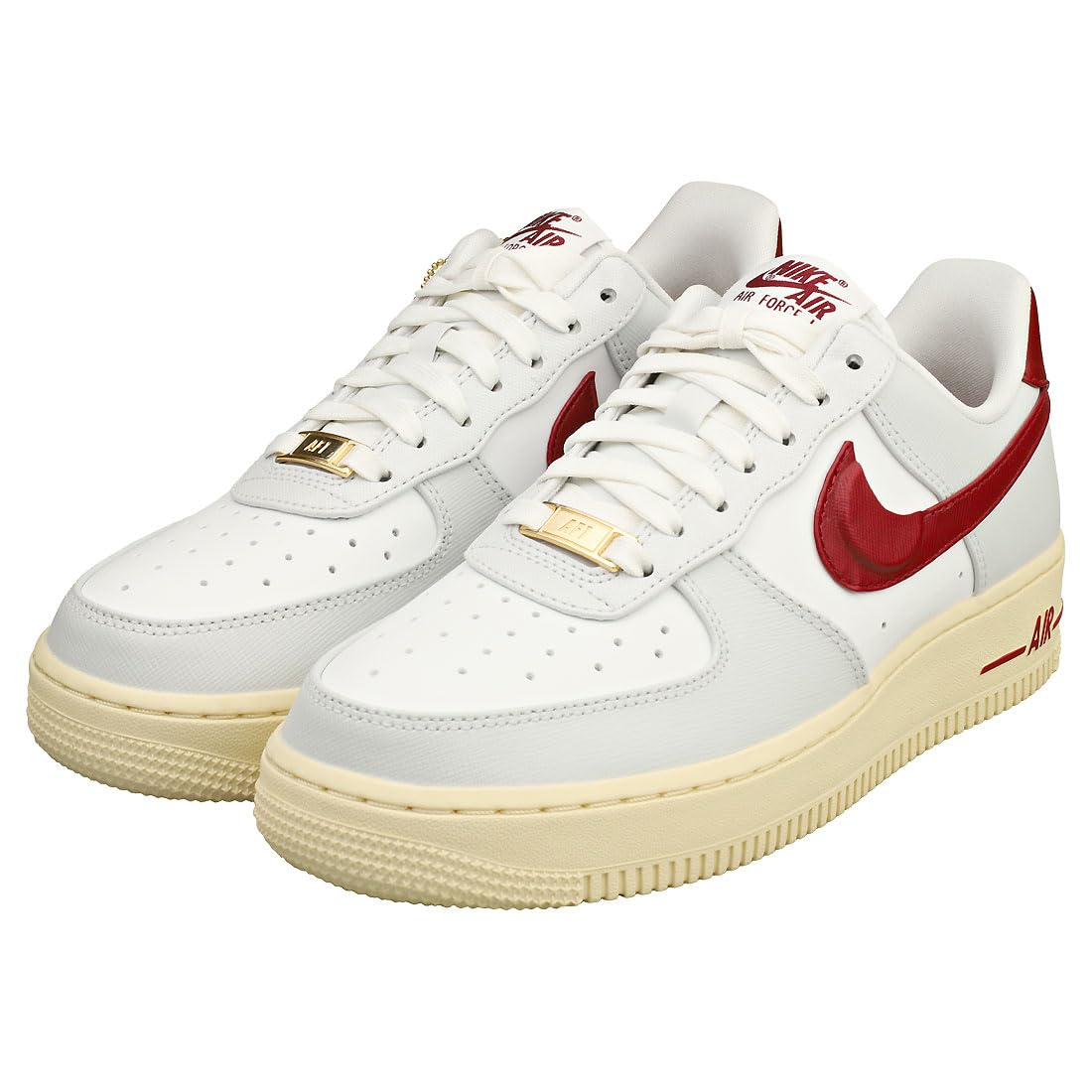 Nike Womens WMNS Air Force 1 '07 SE Photon Dust/Team Red Sz7