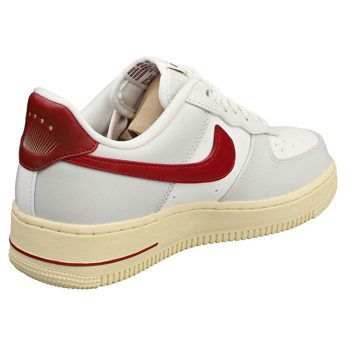 Nike Womens WMNS Air Force 1 '07 SE Photon Dust/Team Red Sz7