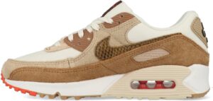 nike air max 90 womens pale ivory/picante red size 9.5