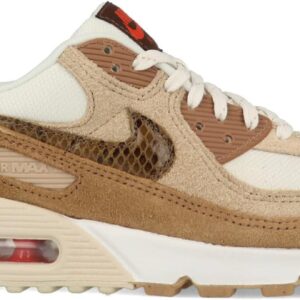 Nike Air Max 90 Womens Pale Ivory/Picante Red Size 9.5