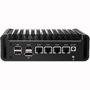 senstun micro firewall appliance, 4 inter i226-v 2.5gbe lan ports, fanless mini pc celeron n5105 quad core, support aes-ni barebone router pc vpn, 8 gb ram 128 gb ssd