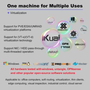 SENSTUN Micro Firewall Appliance, 4 Inter i226-V 2.5Gbe LAN Ports, Fanless Mini PC Celeron N5105 Quad Core, Support AES-NI Barebone Router PC VPN, 8 GB RAM 128 GB SSD