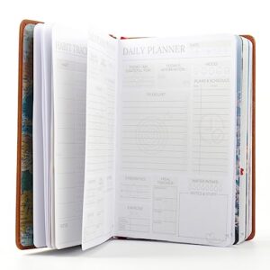 ecuaterra undated daily planner 2023-2024 - productivity agenda 2023-2024, habit tracker, work planner organizer notebook, to do list notebook, gratitude & goals journal, inspiring quotes