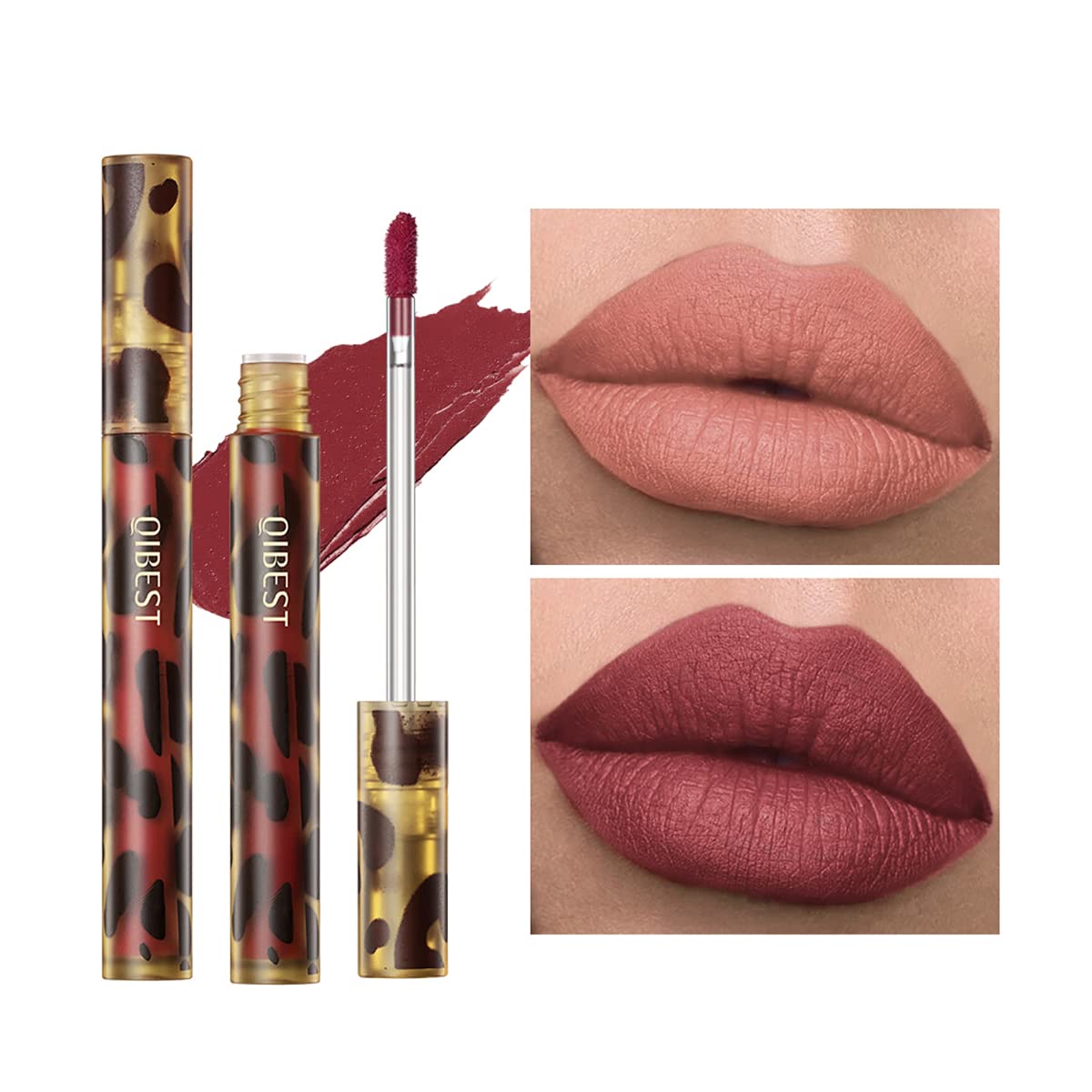 Anifer Velvet Matte Liquid Lipstick Makeup Long-Lasting and Waterproof Wear, Instant Shine Non-Stick Cup Lip Gloss,(Warm Purple Neutral.02)