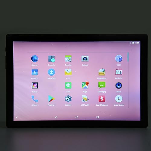 Airshi 10 Inch Tablet Office White Tablet with Dual Camera Octa Core CPU 5G WiFi for Business (US Plug)