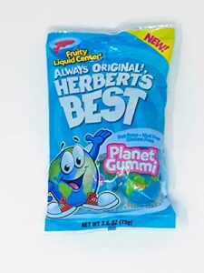 herbert's best strawberry planet gummi candy, 4 pieces, 37g