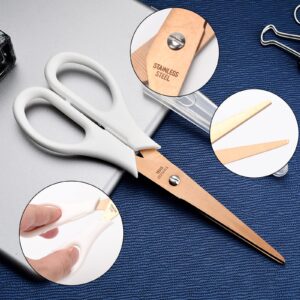 MILUSONG 9-in-1 Basic Portable Tools Kit Includes Scissors, Utility Knife, Craft Knife, Ruler, Tape Measure, Sewing Scissors, Tweezers toos Set for Home and Office