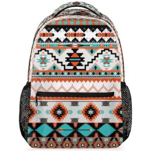 aztec backpack ethnic geometric western style laptop computer backpacks waterproof college school bookbag casual travel hiking camping daypack for women men teens boys girls