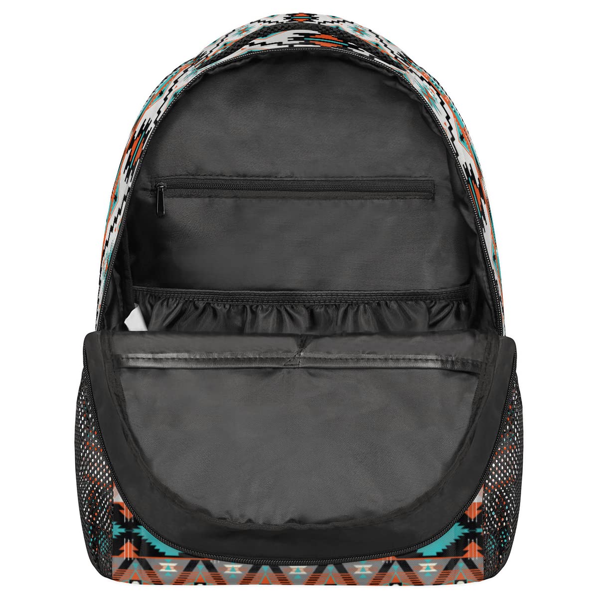 Aztec Backpack Ethnic Geometric Western Style Laptop Computer Backpacks Waterproof College School Bookbag Casual Travel Hiking Camping Daypack for Women Men Teens Boys Girls