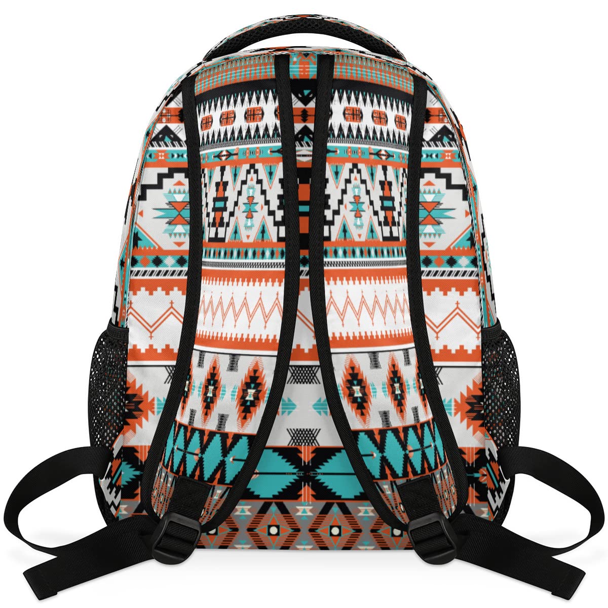 Aztec Backpack Ethnic Geometric Western Style Laptop Computer Backpacks Waterproof College School Bookbag Casual Travel Hiking Camping Daypack for Women Men Teens Boys Girls