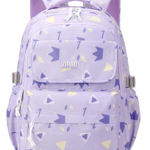 JiaYou Girls Women Backpack Junior Middle School Daypack High School University Laptop Bag(Purple Backpack,29 Liters)