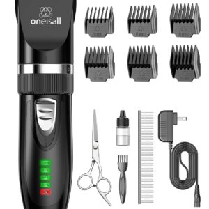 oneisall Cat Clippers for Matted Hair, Quiet Cat Shaver for Long Hair, Cordless Cat Hair Trimmer for Grooming, 2 Speed Pet Shaver Cat Grooming Kit for Cats Small Dogs Animals (Purple)…