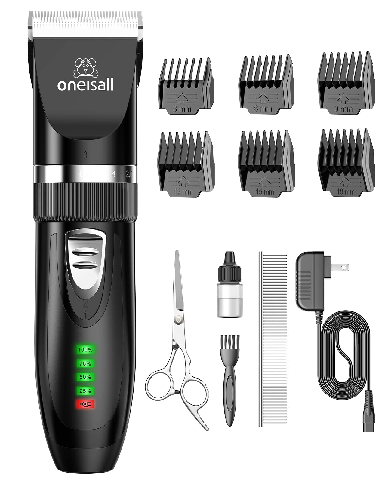 oneisall Cat Clippers for Matted Hair, Quiet Cat Shaver for Long Hair, Cordless Cat Hair Trimmer for Grooming, 2 Speed Pet Shaver Cat Grooming Kit for Cats Small Dogs Animals (Purple)…