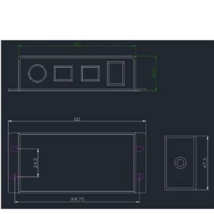 Jteyult DC 0-10V Dimmer Switch Seriesable Sync Controller ON/Off for 0/1-10V Dimmable LED Drivers Electronic Ballasts