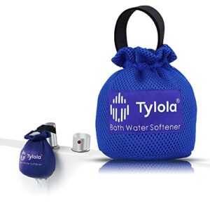 tylola showers-hard water filter for bathtub faucet spout.portable water softener removes heavy metals ions-iron, lead,scale.relieves dry, itchy skin, eczema and itchy scalp.tylola bath tech 2000