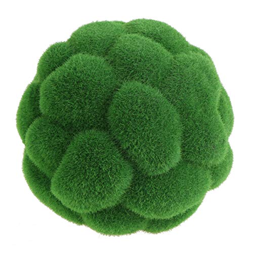 BESPORTBLE Green Moss Decorative Ball, Artificial Moss Balls Faux Dried Balls Vase Bowl Filler for Christmas Party Weddings Display Decor Props, 12cm