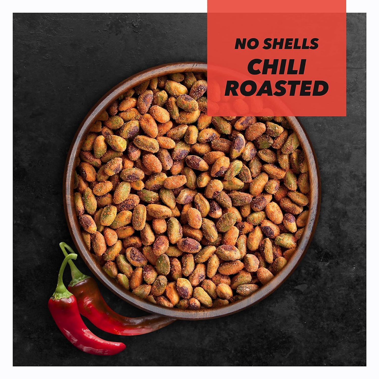 Wonderful Pistachios No Shells, Chili Roasted Nuts, 0.75 Ounce Bags (Pack of 14), Protein Snack, Carb-Friendly, Gluten Free, On-the Go, Individually Wrapped Healthy Snack