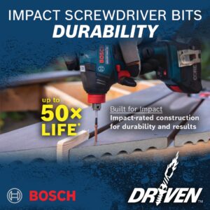 BOSCH ITDT25215 15-Pack 2 In. Driven Torx #25 Impact Tough Screwdriving Power Bits