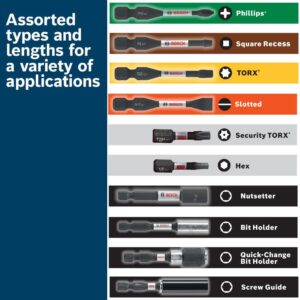 BOSCH ITDT25215 15-Pack 2 In. Driven Torx #25 Impact Tough Screwdriving Power Bits