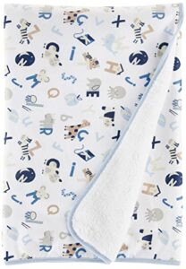 the children's place baby cozy blanket, blue abc, no_size