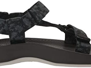 Freewaters Women's Sport Sandal, Black Tie Dye, 5