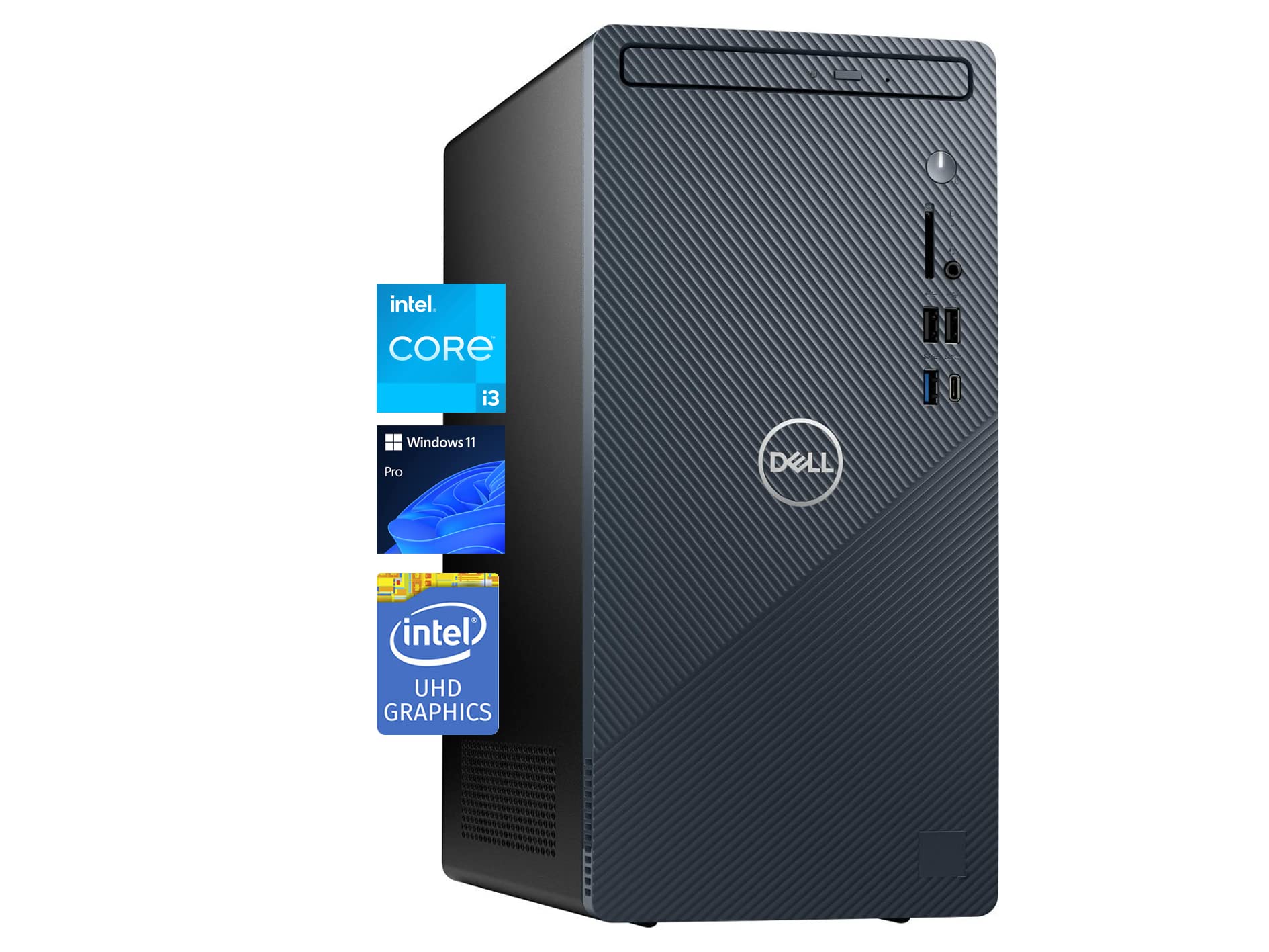 Dell Inspiron 3910 Business Desktop Computer, 12th Gen Intel Core i3-12100, Windows 11 Pro, 16GB RAM, 1TB SSD, DVD+/-RW, WiFi, HDMI, Intel UHD Graphics, Keyboard & Mouse Included, Mist Blue