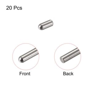 Tool parts 2.2x5mm Dowel Pins - 20pcs Round Head Flat Chamfered End Dowel Pin