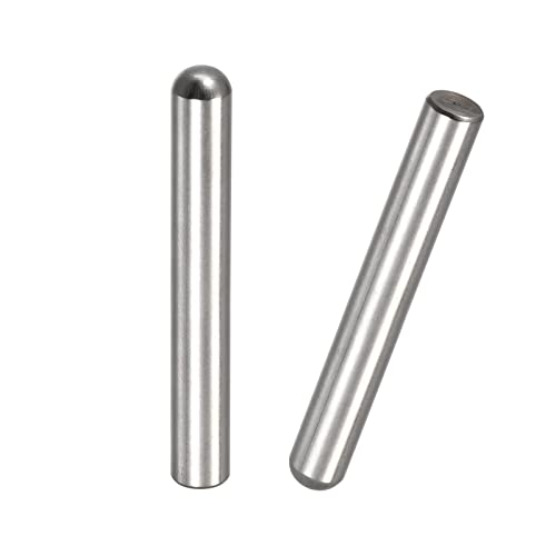 Tool parts 8x60mm Dowel Pins - 2pcs Round Head Flat Chamfered End Dowel Pin