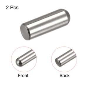 Tool parts 12x30mm Dowel Pins - 2pcs Round Head Flat Chamfered End Dowel Pin