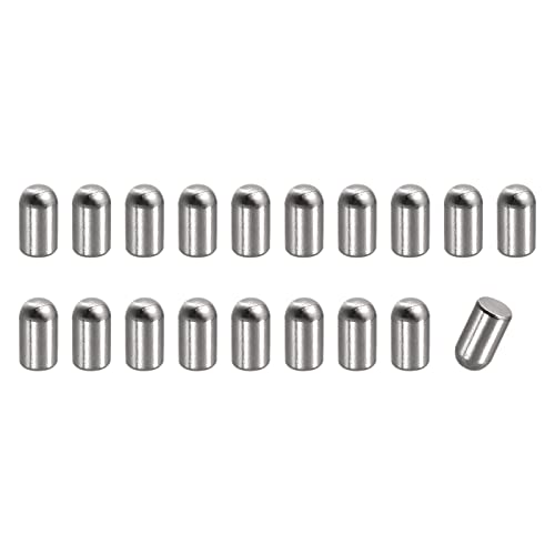 Tool parts 5x6mm Dowel Pins - 20pcs Round Head Flat Chamfered End Dowel Pin