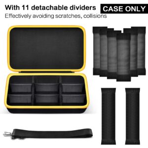 Extra Large Battery Storage Holder Case for DEWALT 20V/ 60V MAX XR Battery &Charger, Tool Batteries Pack Carrier Box for 20V 60V 2.0/3.0/4.0/5.0/6.0/9.0-Ah Batteries, Adapter - Black Inside