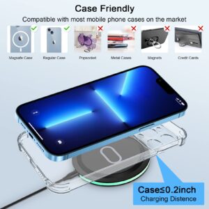 Wireless Charger Samsung S23 Charger for Galaxy S22 S21 FE S20 Z Fold Flip 5,15W Fast Wireless Charging Pad Phone Charger Station for Google Pixel 7A 8 7 Pro 6 Pro 6 5 4,iPhone 15 14 Pro Max 13 12 11