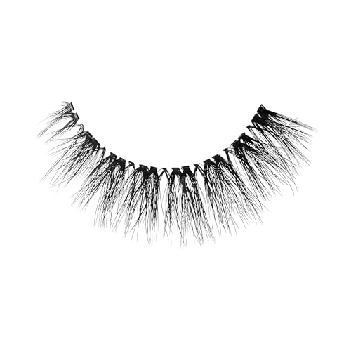 KISS Lash Couture The Muses Collection False Eyelashes, Noblesse', 12 mm, Handmade, Refined Faux Silk, Contact Lens Friendly, Easy to Apply, Includes 1 Pair Reusable Strip Lashes