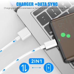 Samsung Charger Fast Charging USB Type C Cable 6ft for Android Samsung Galaxy S10/S10e/S10Plus/S9/S9Plus/S8/S8Plus/A51/A52/A53/Note20/Note10/Note9/Note8/S20/S20+/S21/S21+/S22Ultra/S23/S23Ultra/S23+