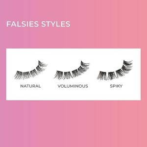 KISS imPRESS Falsies False Eyelashes, Lash Clusters, Natural', 12 mm, Includes 20 Clusters, 1 applicator, Contact Lens Friendly, Easy to Apply, Reusable Strip Lashes