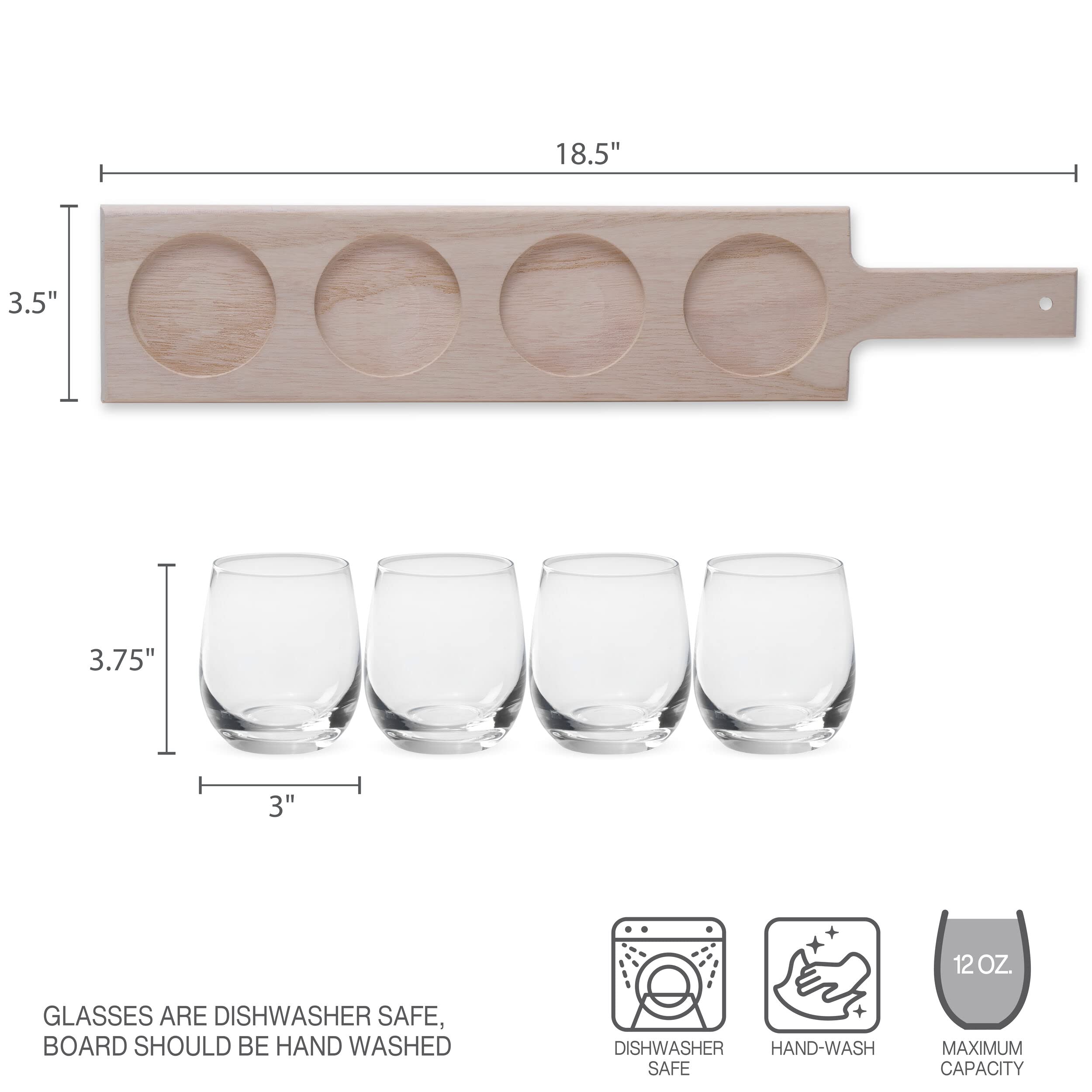 Houdini 5 Piece Wine Flight Tasting Board