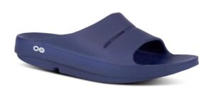 oofos - unisex ooahh sport - post run recovery slide sandal (navy blue, us_footwear_size_system, adult, women, numeric, medium, numeric_6)