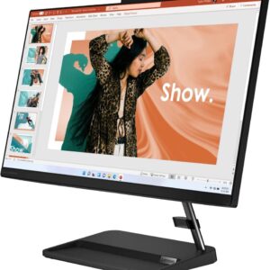 Lenovo IdeaCentre All-in-One Computer, 24" FHD Display, Intel core i3-1115G4 Processor, 16 GB RAM, 512 GB PCIe SSD, HDMI, WiFi, RJ-45, Wireless Mouse & Keyboard Included, Windows 11 Home