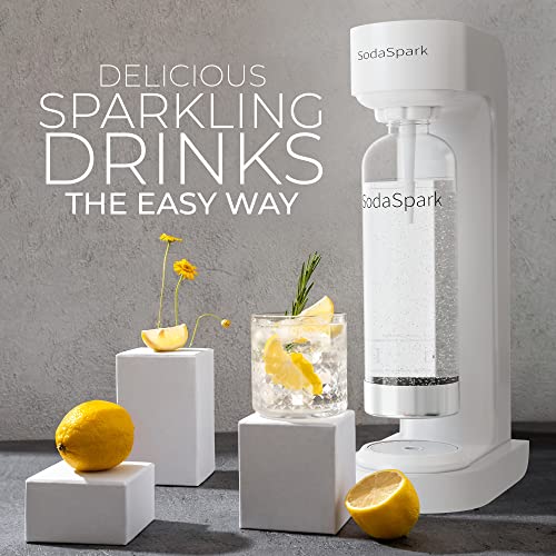 Soda Maker with BPA Free Bottle - CO2 Powered One Touch Fizz Control - Fresh Sparkling Water Maker - Homemade Sparkle Seltzer Soda Streaming Machine, Carbonated Water Machine [C02 NOT INCLUDED]